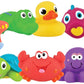 Nuby 10 Count (Pack Of 1) Little Squirts Fun Bath Toys, Assorted Characters