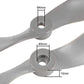 TOP-VIGOR 3pcs CW RC Propellers 1060 10 x 6 Inch 2-Vane RC Vehicle Propellers Replacement for RC Airplane with Adapter Rings Nyl