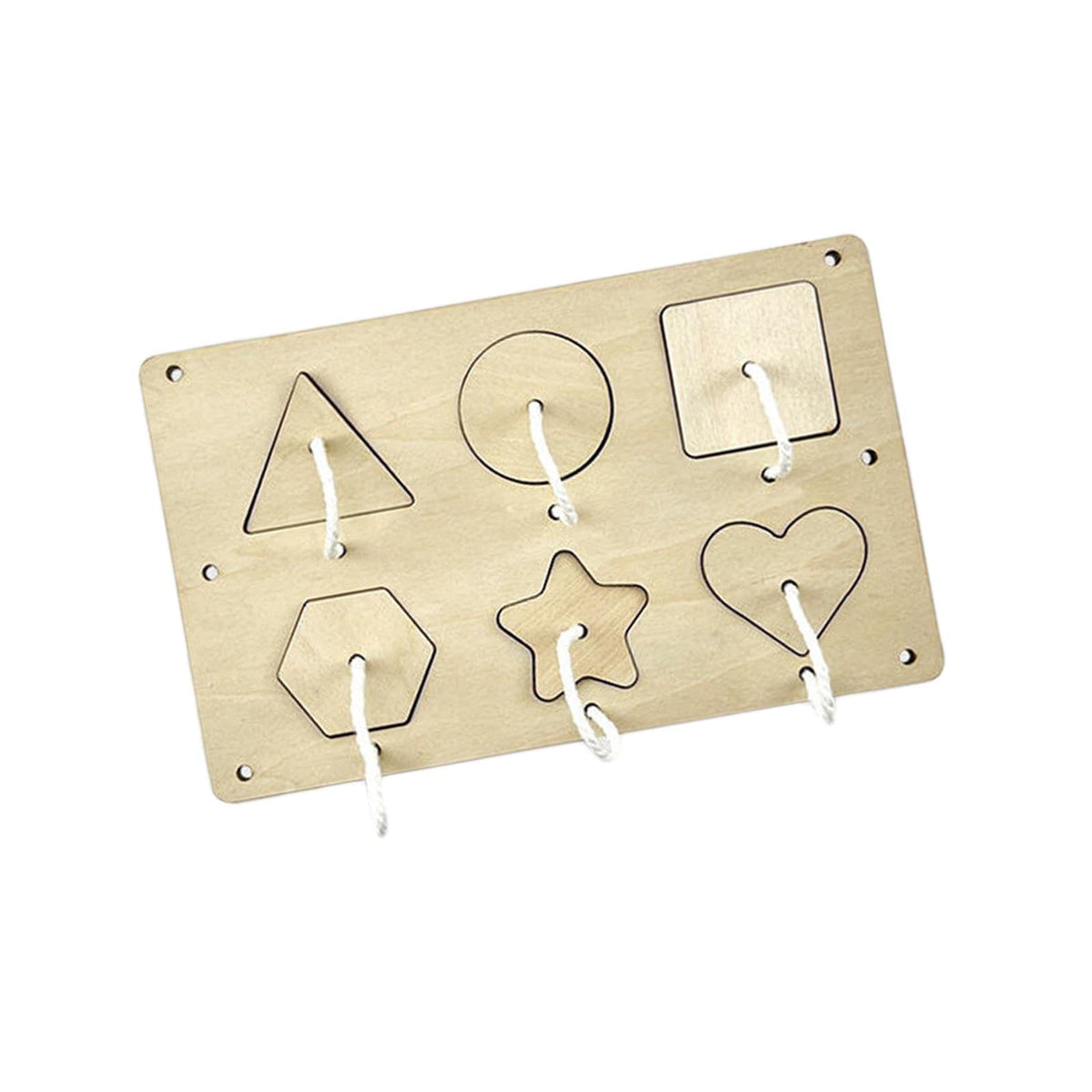 Atorse Wooden Shape Sorting Puzzle Sensory Toy Educational Toy 2 Rows For Preschool|Baby|Toys For Baby|Developmental Baby Toys