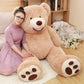 MorisMos Big Plush Giant Teddy Bear enhanced Soft Stuffed Animals Light Brown 51 Inches