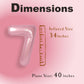 Suwen 40 Inch Pink Large 7 Number Balloons Big Foil Helium Number Balloons 0-9 Jumbo Happy 7Th Mylar Birthday Party Decorations