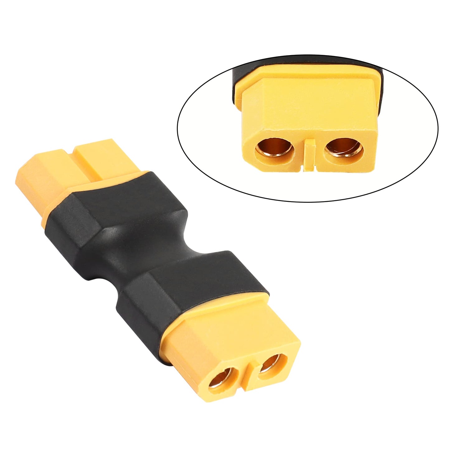 RIIEYOCA XT60 Female to Female Connector no Wire Adapter,XT60 Connector Adapter for RC FPV Car Plane Drone LiPo Battery etc XT60