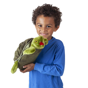 Folkmanis Turtle Plush Hand Puppet, 8'