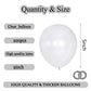Kawkalsh 200Pcs 5 Inch Clear Balloons, Small Mini Latex Balloons For Party Birthday Baby Shower Anniversary Festival Arch Garlan