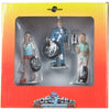 Motorhead Miniatures Michelle, Meg and Gary Tire Brigade 3 piece Figurine Set 1/24