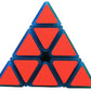 Tanch Fluorescent Pyramid Speed Cube Glow In The Dark Triangle Cubes Puzzle Luminous Magic Cubes Blue