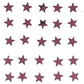 Confetti Star 1/4 Burgundy - Retail Pack #9968 QS0