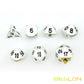 Bescon RPG Metal Dice Set of 7 Matt Pearl Silver Effect Solid Metal Polyhedral RPG Role Playing Game Dice 7pcs Set