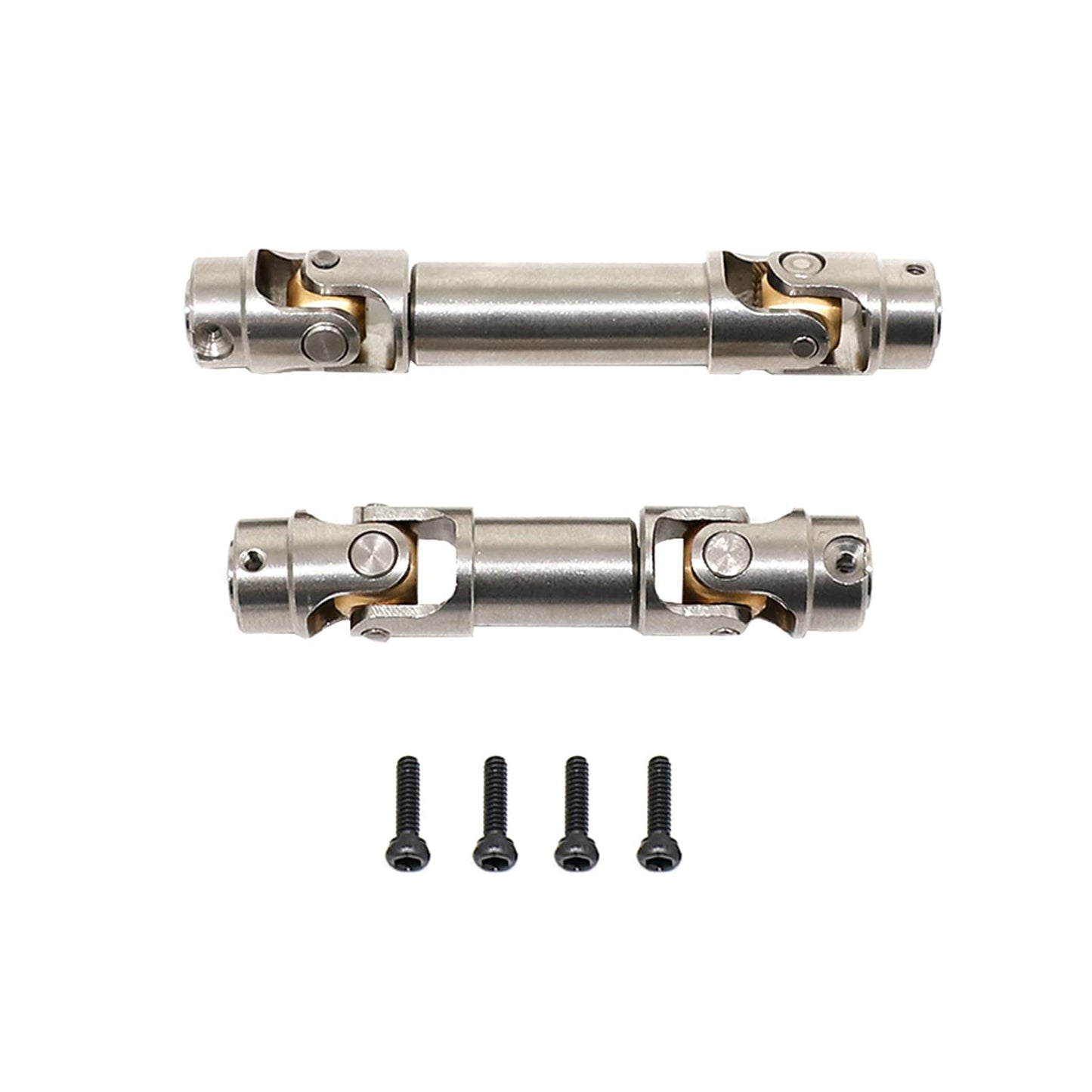 XSYGO Drive Shaft Stainless Steel Front Rear Center Driveshafts for 1/18th TRX4M Defender Bronco RC Crawler Car Upgrades