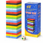 Verathix Wooden Blocks Set Of 54 Pcs, Colourful Balancing And Building Game, Montessori Toy For Boys Ages 714, Cognitive Develo