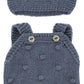 Miniland Clothes For Dolls 12 5/8'' Knitted Outfit Rompers & Bonnet - Eco, Made In Spain, Quality, Role Play, Educational