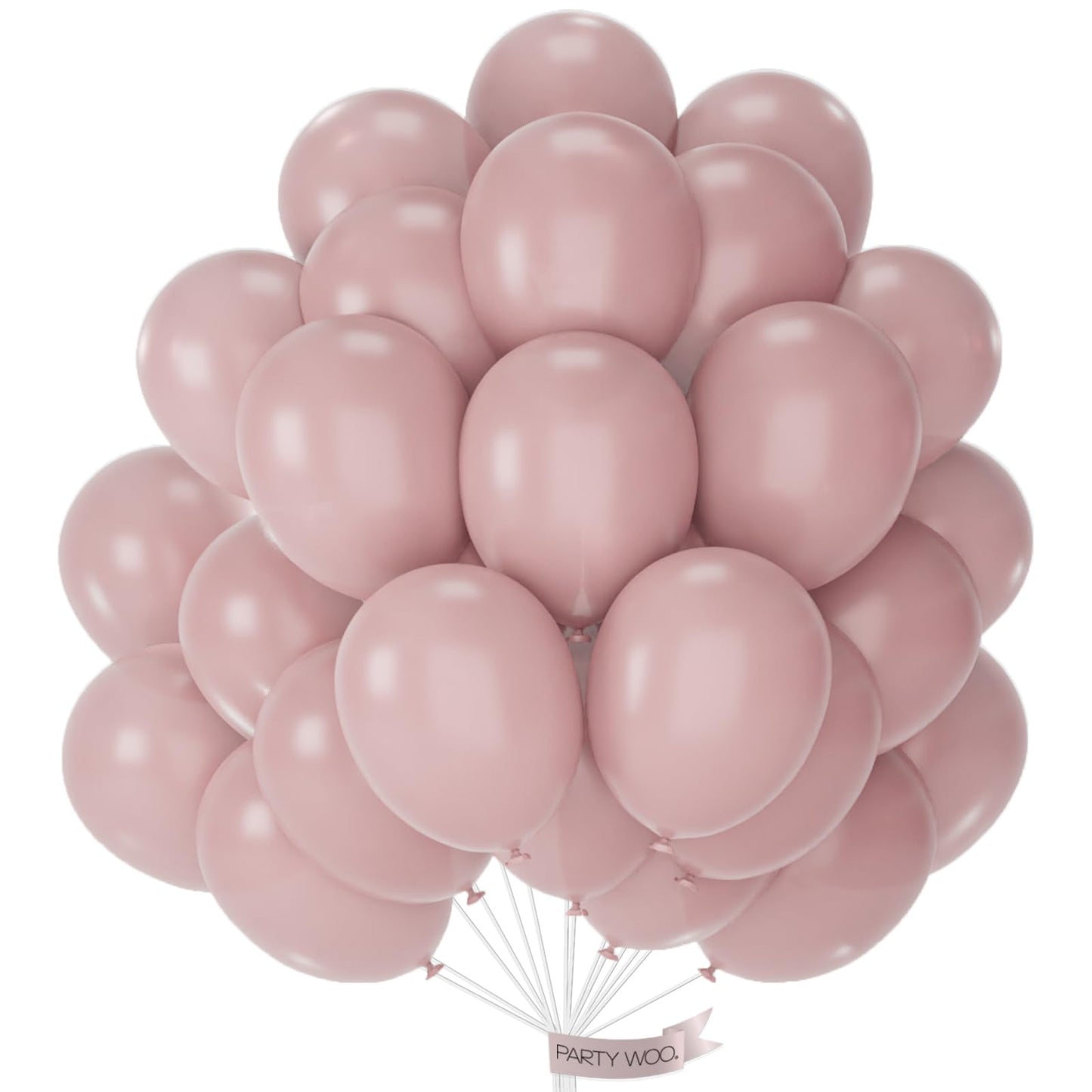 Partywoo Boho Pink Balloons, 50 Pcs 12 Inch Cavern Pink Balloons, Dusty Pink Balloons For Balloon Garland Or Balloon Arch As Party Decorations, Birthday Decorations, Wedding Decorations, Pink-F54