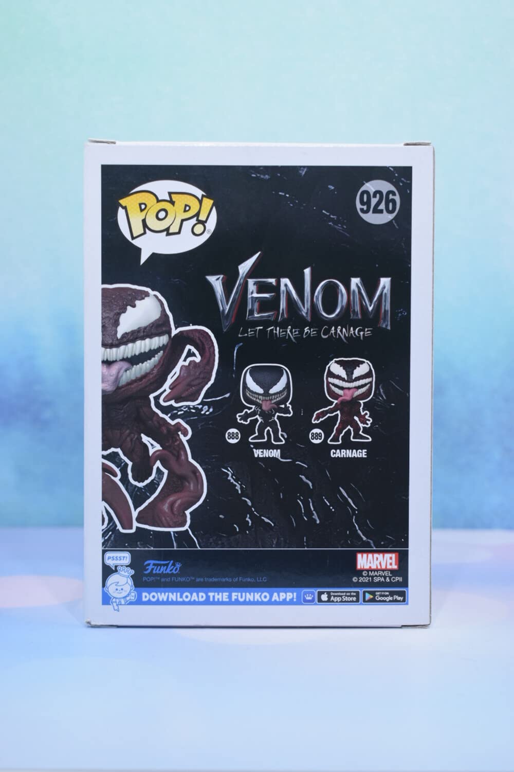 Funko Pop Marvel Venom Carnage 2021 Fall Convention #926 - Exclusive Special Edition - Marvel Pop Figure, Multicoloured, One Size