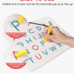 Gamenote Double Sided Magnetic Letter Board - 2 In 1 Alphabet Magnets Tracing Board For Toddlers Abc Letters Uppercase & Lowercase Practicing