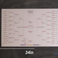 Zieglerworld 32-Team Erasable Blind Draw Tournament Bracket Chart 22x34 - White Plastic with Erasable Pen