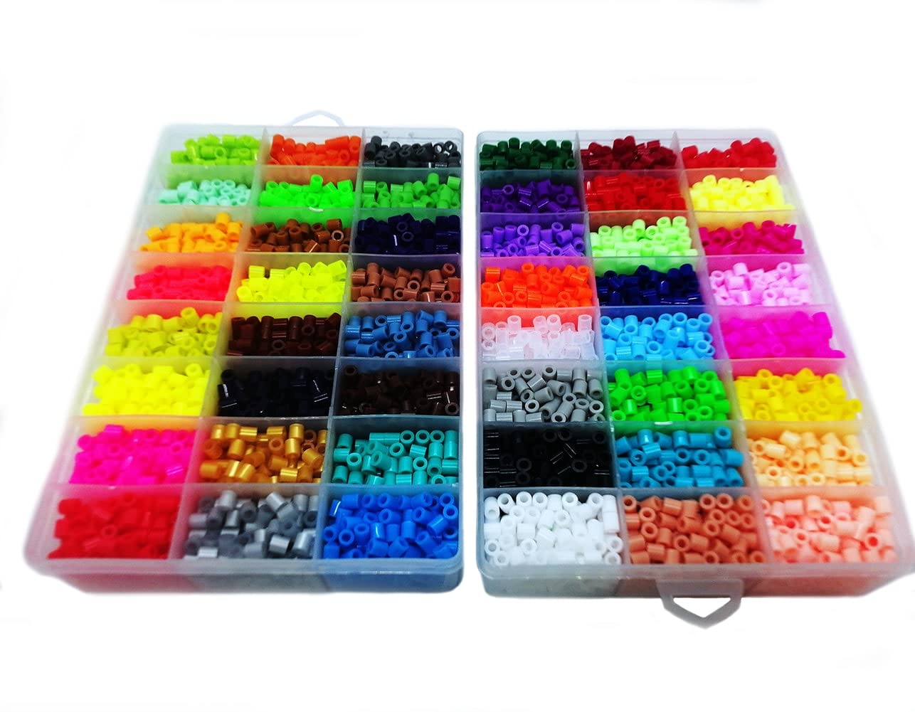 BANCHELLE Melting Beads 5 mm Fuse Beads Refills for 5 mm Fuse Bead Board, 48 Colors, 7600 PCS