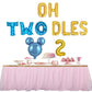 Oh Twodles Birthday Balloons, Blue Oh Twodles Balloon Birthday Banner Mickey Mouse Party Supplies Number 2 Balloon For 2Nd Secon