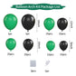 Green And Black Balloon Garland Kit, Black Balloon And Green Balloon, Dark Green Birthday Decorations With Dark Green Black Ball