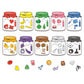 Supvox 10Color Fridge Magnets Refrigerator Stylish, Educational Color Matching With Magnet Pieces, Fine Motor Skill Play Set Ea