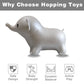 HotMax Inflatable Bouncing Horse, Large Gray Rubber Jumper for Kids, Perfect Birthday Gift - Grey Elephant Model