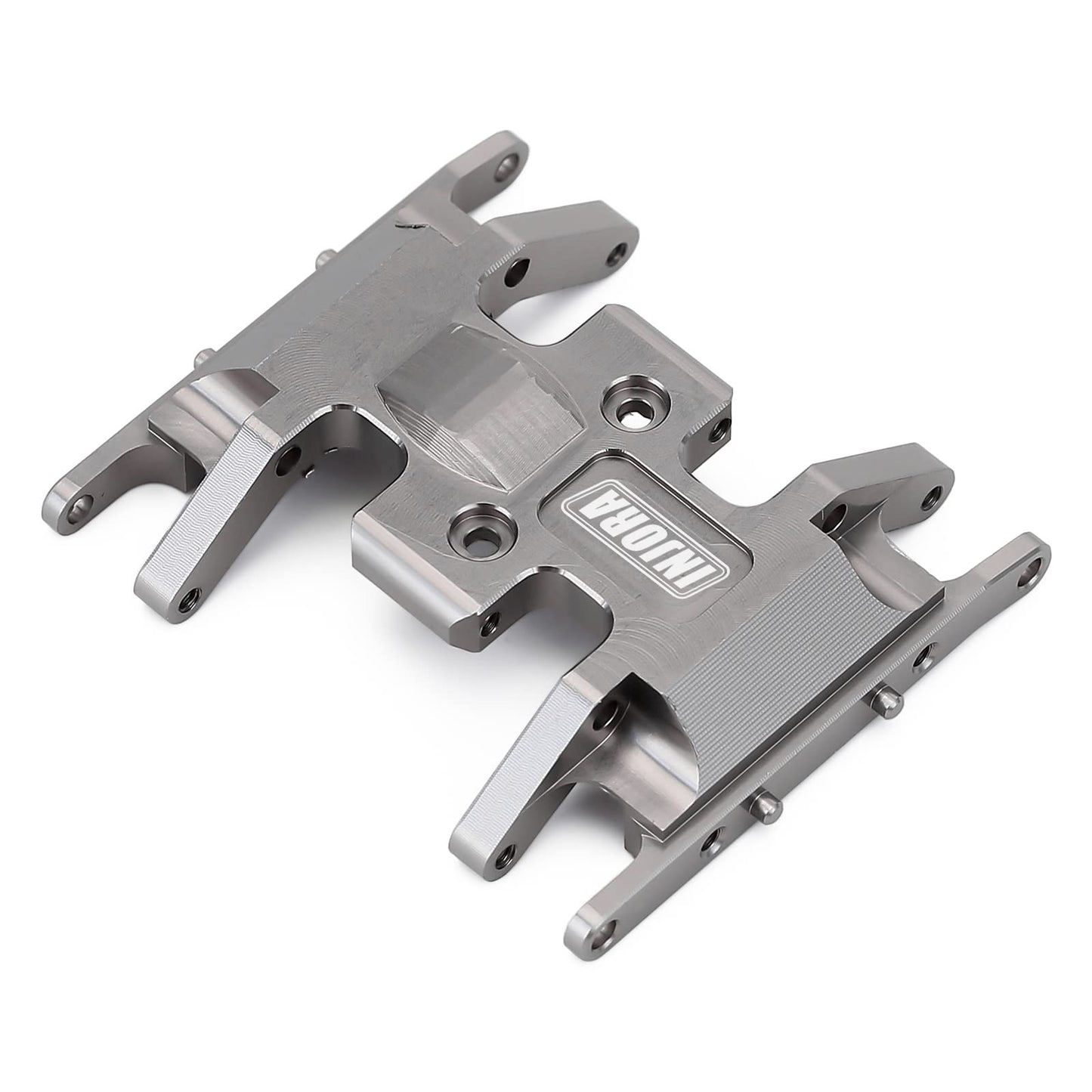 INJORA RC Skid Plate for Axial SCX24 Bronco Gladiator Deadbolt C10 Upgrades Parts 1/24 RC Crawler(Grey)