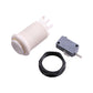 Easyget 6 Piece Arcade Push Button Set - 30MM White Plastic with Microswitch for Mame/Jamma