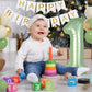 Sage Green First Birthday Decorations For Boys, 40Inch Olive Green Number 1 Balloon And Happy Birthday Banner Set With 12Inch Sa