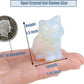 Duqguho Cat Decor Opal Cat Crystal Figurines Crystals Gifts For Cat Lovers Men Women Lucky Cute Cat Statue For Room Desk Decor 1