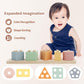 LUCKFUTURE Montessori Baby Toy Set, 8-in-1 Educational Sensory Toys for 6-18 Months, Silicone, Ideal Gifts for Boys & Girls