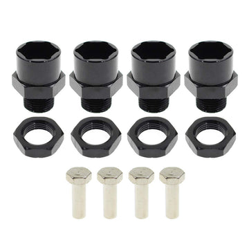 AUTOKAY 4PCS 12mm to 17mm Aluminum Wheel Hex Hub Adapter Conversion Extension for RC Car