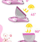 Relaxing Baby - Pool Float With Adjustable Seat Pocket,Baby Swimming Float With Canopy Of Upf 50+ Uv Protection, Super Safety Bear-Shaped Baby Floats For 6-36 Months,Pink Bear