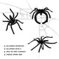 Max Fun 300pcs Halloween Spider Rings for Kids Party Favors 1.96 Plastic Spider Rings Bulk for Kids Costume Accessories Party De