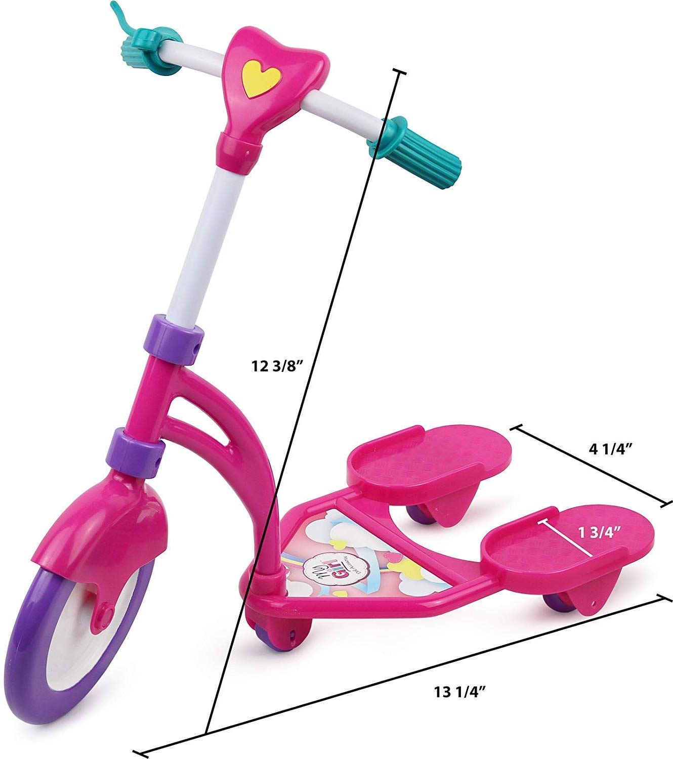 Click N' Play Doll Scooter & Helmet Set, Perfect For 18' Dolls