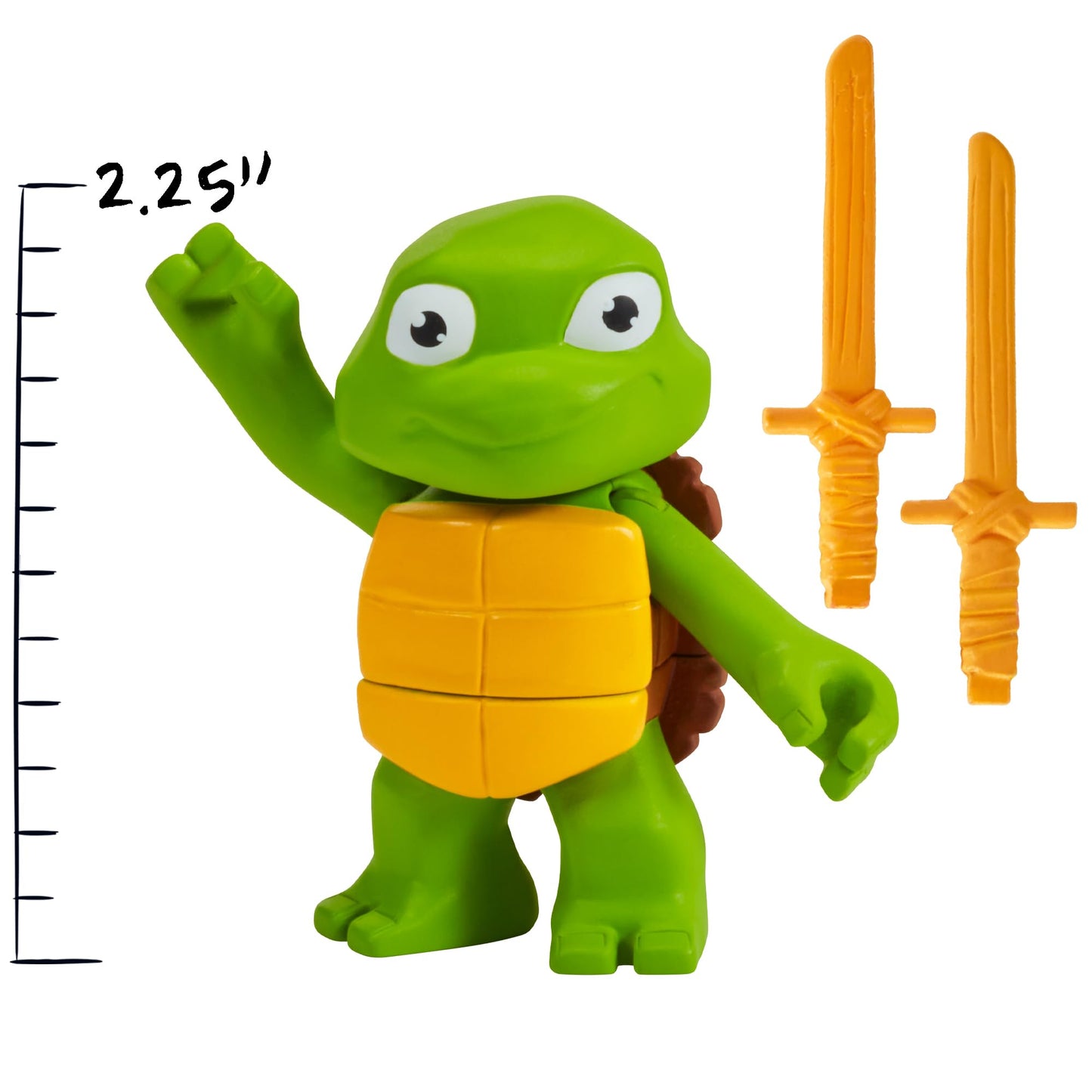 Teenage Mutant Ninja Turtles 83290 Turtle Tots Action Figure 2-Pack Featuring Leonardo and Donatello. Ideal Present for Boys 4 to 7 Years and TMNT Fans