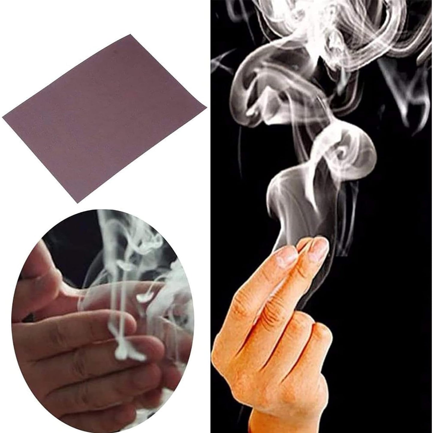 Hell's Smoke Magic Paper, Magic Flash Prop Tool Sheets, Ultimate Magic Kit, Cool Close-Up Magic Trick, Finger's Smoke, Stage, St