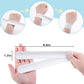 LovesTown 54PCS Slap Bracelets White, Party Slap Bracelets DIY Wrist Bands Bulk Blank Snap Band for Kids Birthday Party Favors S