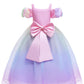 Minetom Princess Dress For Girls Costume Princess Dress Up Clothes For Little Girls Birthday Cosplay Party Outfit 7-8 Years