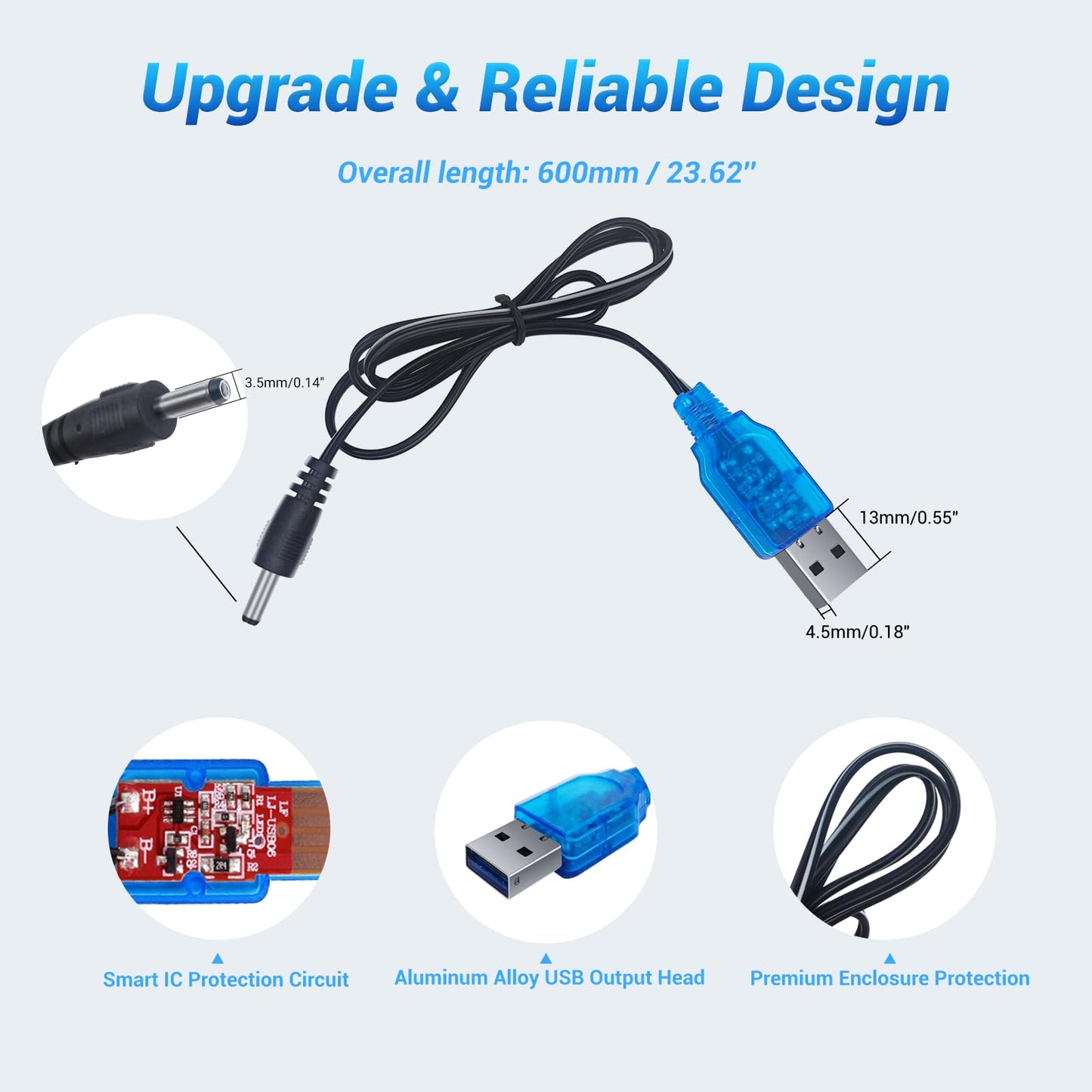 Xmtjxn Cable For Crawling Crab Baby Toy: Original Charger Cord For Walking Crab Baby Toy - Tummy Time Crab Toy Charging Usb Wire
