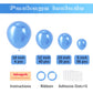 Voircoloria 130Pcs Metallic Blue Balloons Different Sizes 18'' 12'' 10'' 5'' Chrome Blue Latex Balloon Garland Arch Kit For Birt