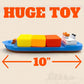 Splashez Boat Bath Toy For Kids | Mold Free Floating Toddler Bath Toys With No Hole For Water | Boat Ship Containers Ideal Size