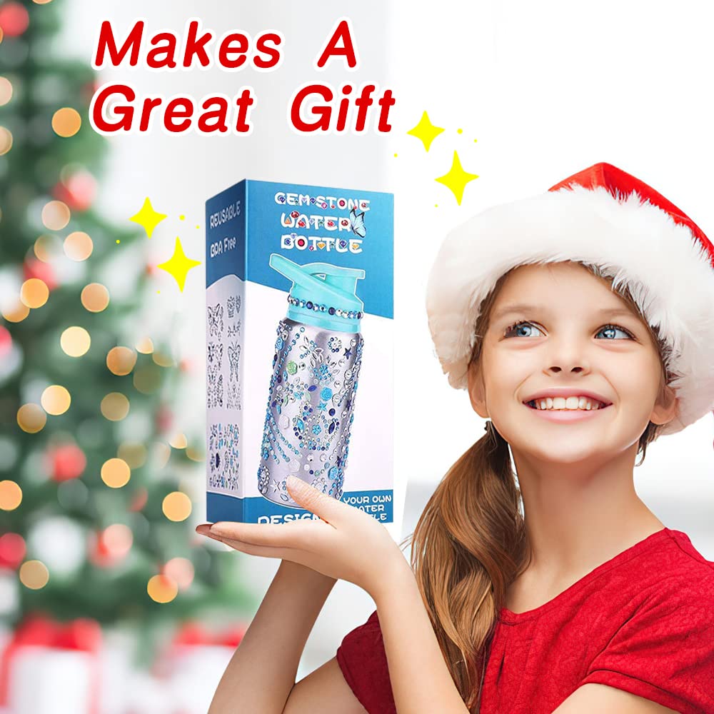 Gift For Girls, Decorate Create Your Own Water Bottle Kits For Girls, Girls Diy Arts And Crafts Kits Supplies Toys For Children