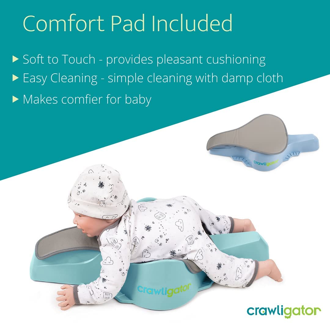 Crawligator Baby Tummy Time Toy - Develops Gross Motor Skills - Ergonomic Design For Comfort
