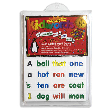 Barker Creek Learning Magnets, Kidwords, For Children, High-Frequency Words Color-Coded For Parts Of Speech + Punctuation Marks (2600)