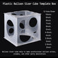 Auihiay 12 Holes Balloon Sizer Cube Box Collapsible Plastic Balloon Measurement Tool For Balloon Decorations, Balloon Columns, Balloon Arches (2-10 Inch)