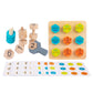 Atorse Colorful Montessori Wooden Shape Puzzle Early Learning Stacking Kids 36|Toys & Hobbies | Preschool Toys & Pretend Play |
