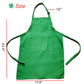 multifuns 2 Sets Green&Red Kids Apron and Chef Hat Set-Childrens Kids Apron for Girls Boys Cooking Painting Baking Wear 5-12 Age