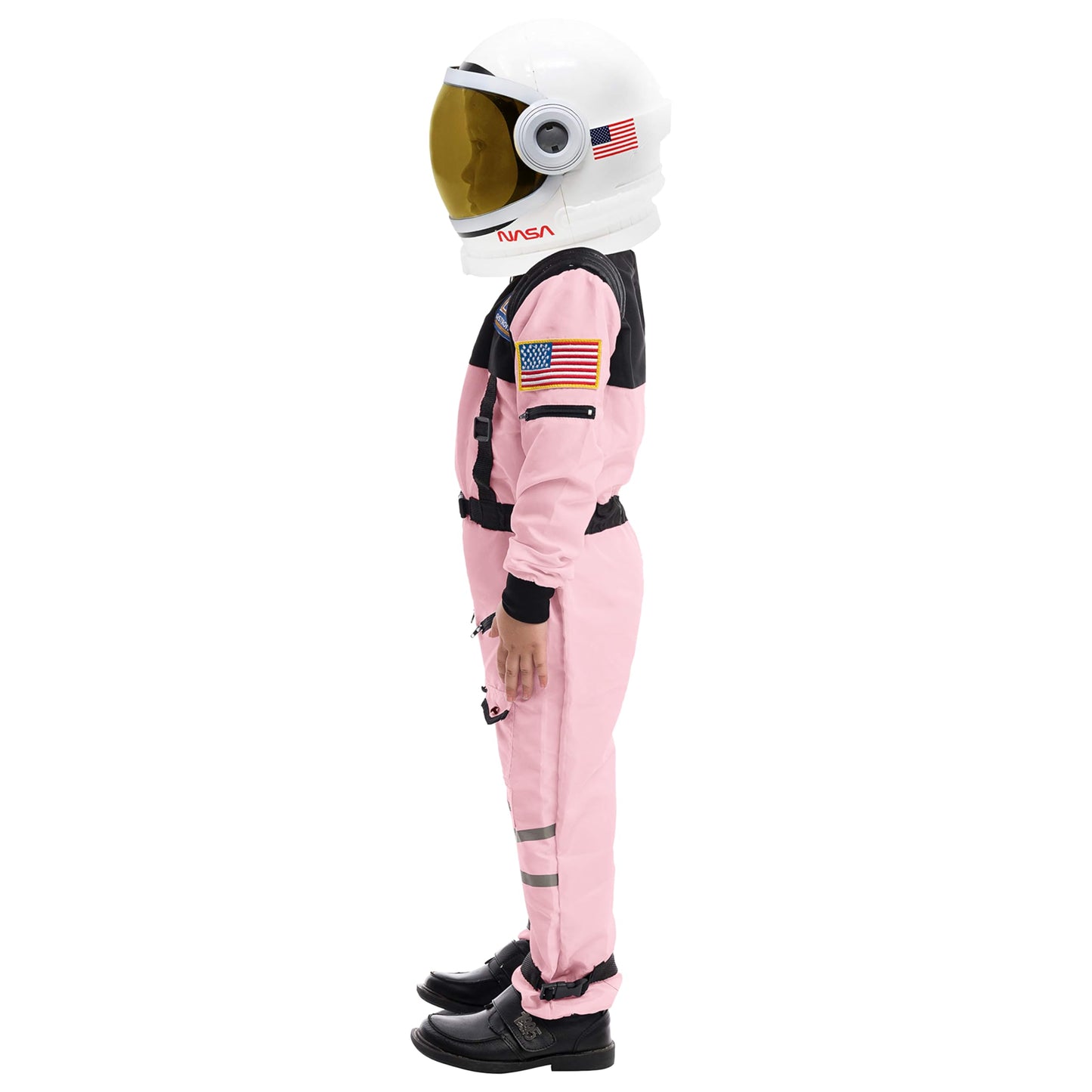 Spooktacular Creations Pink Astronaut Costume, Space Suit With Movable Astronaut Helmet, Kids Astronaut Costume For Toddler Girl