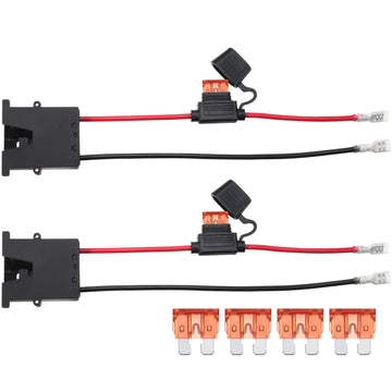 Weewooday 2 Pcs Replacement Wire Harness Connector Compatible with 12-Volt SLA Battery, Battery Adapter with Heavy Duty 12 Gauge