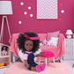 Ecore Fun 14.5" African Baby Girl Doll - Washable Silicone Toy, Black, 24 Inch, Ideal Gift for Kids