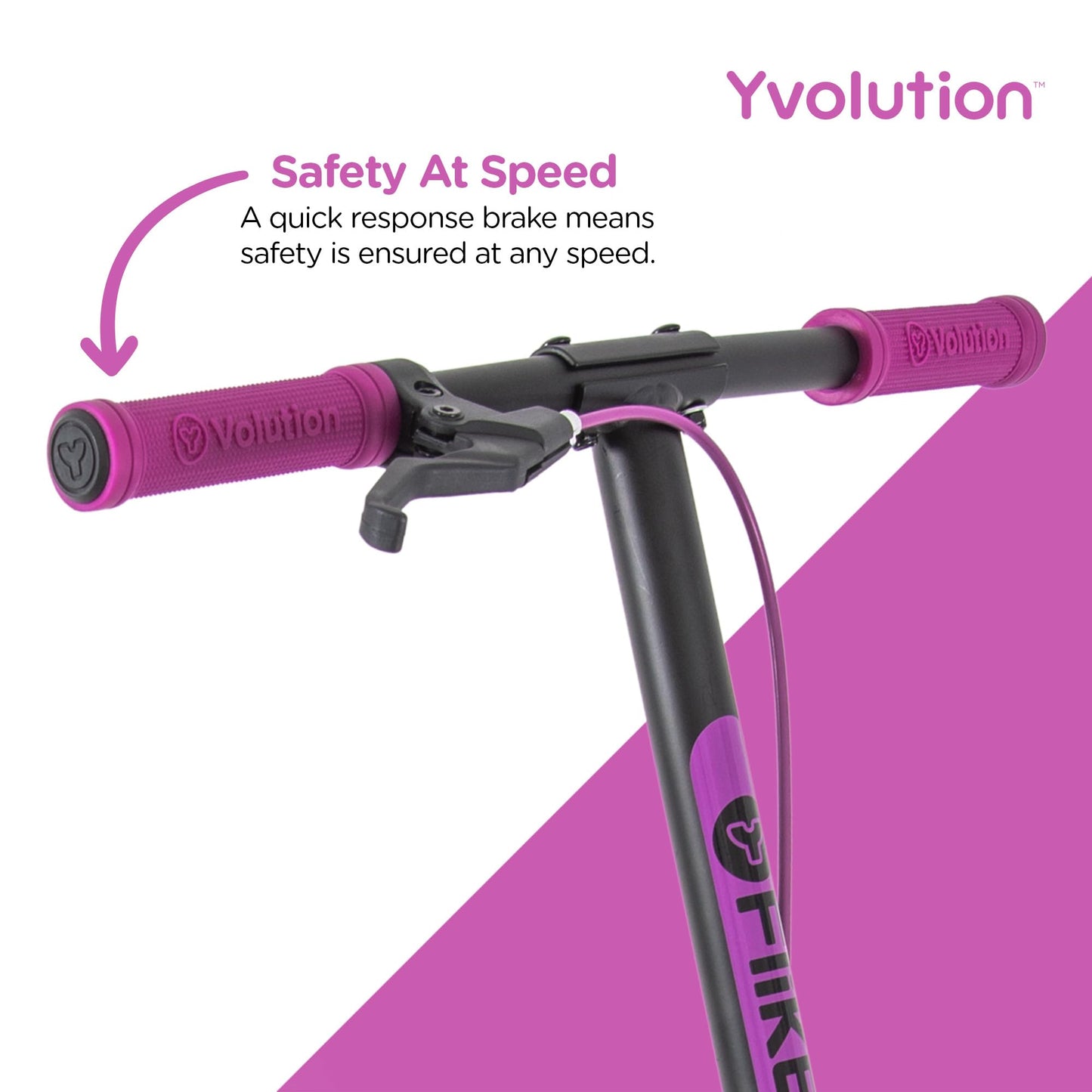 Yvolution Y Fliker Air A3 Drift Scooter - 3 Wheels, Aluminum, Purple 2020, for Ages 7+